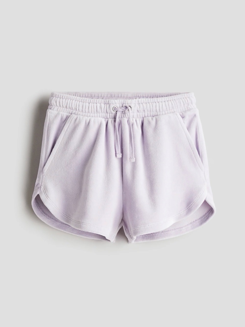 H&M Light Lavender Terry Athletic Shorts